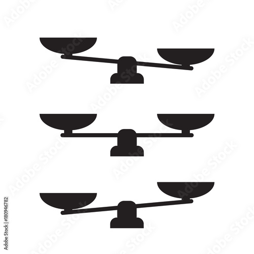 Scale icon vector. Scale vector sign isolated