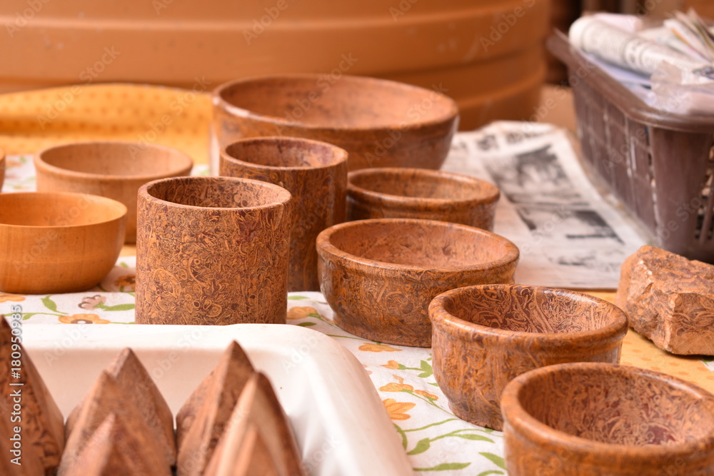 beautiful fossil stone pots in shop of jaisalmer fort rajasthan india beautiful fossil stone pots in shop of jaisalmer fort rajasthan india