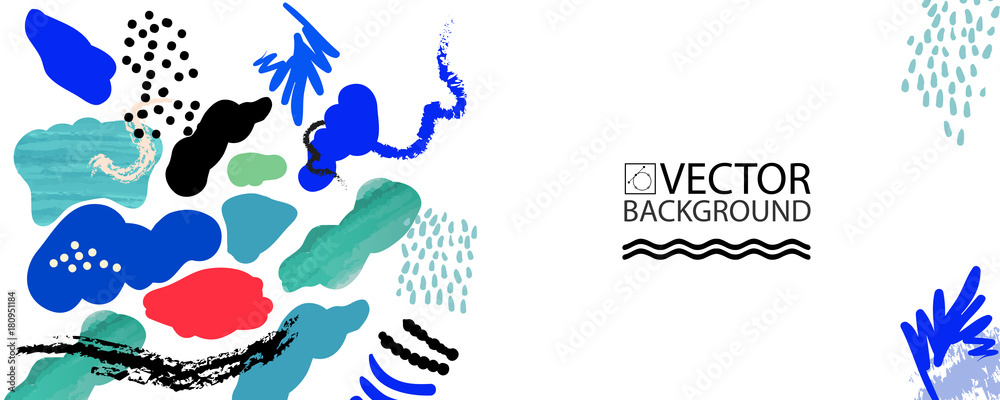 Abstract trendy illustration background, placard, floral stylized cactus succulent plant, style flat and 3d design elements. Unique art for covers, banners, flyers and posters.