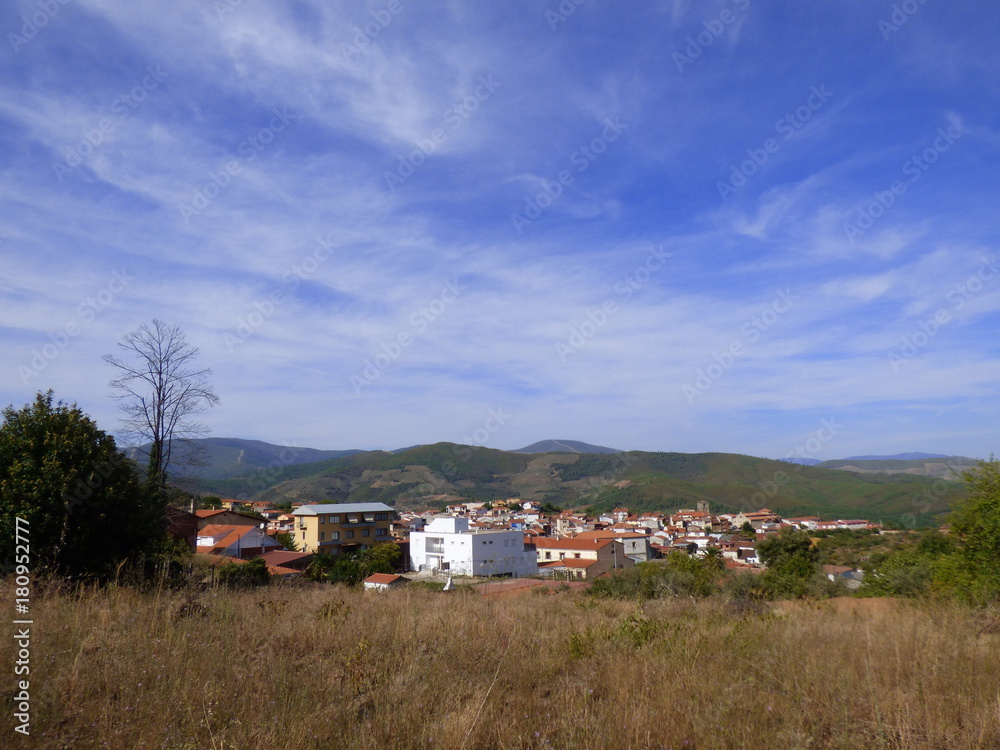 Casar de Palomero en Cáceres,  Extremadura. Históricamente pertenece a las Tierras de Granadilla, pero en la actualidad se engloba en la mancomunidad de Las Hurdes