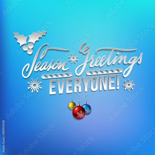 New Year and Christmas greetings