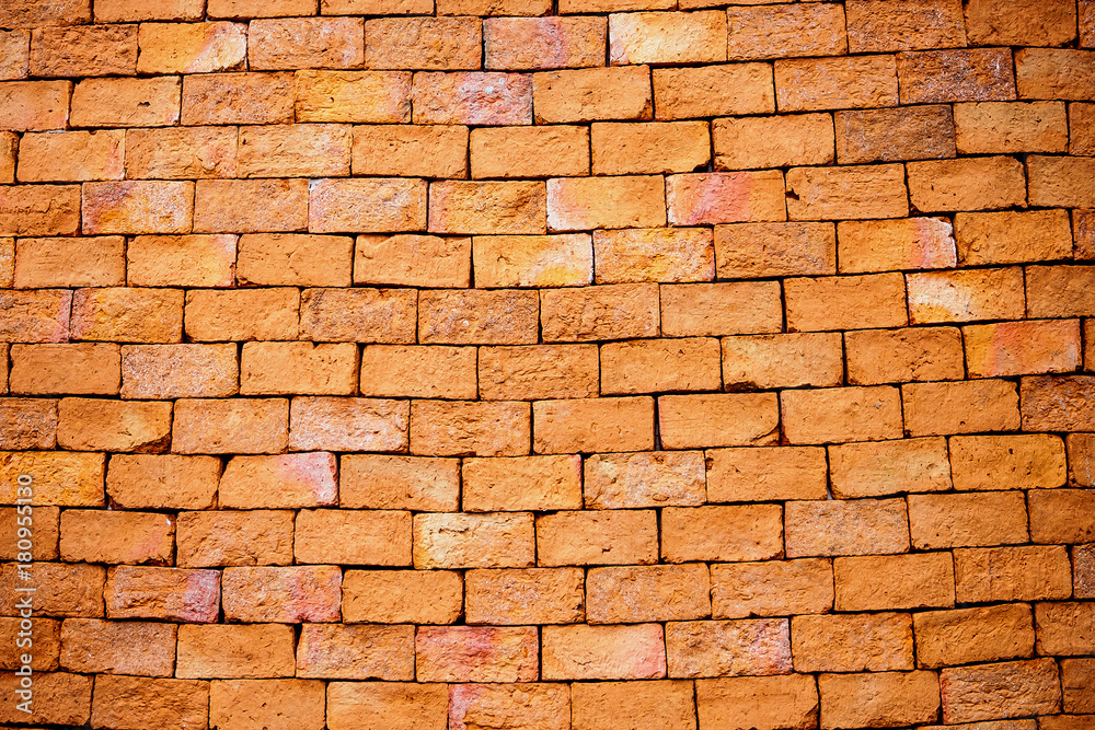 Obraz premium Red brick wall texture background