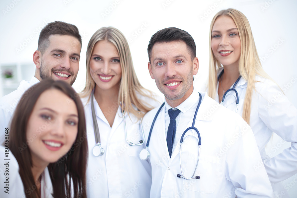 Portrait of smiling medical team Portrait of smiling medical team