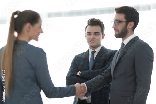 business concept .handshake of business people