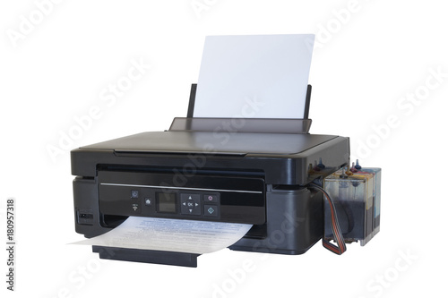 printer isolated on white background