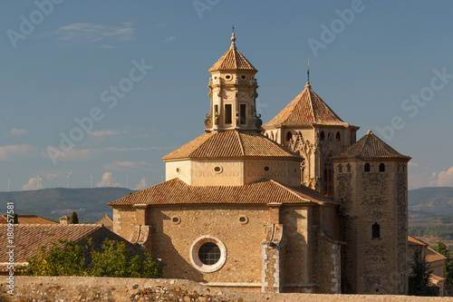 A view to medieval Poblet abbey, Spain photo