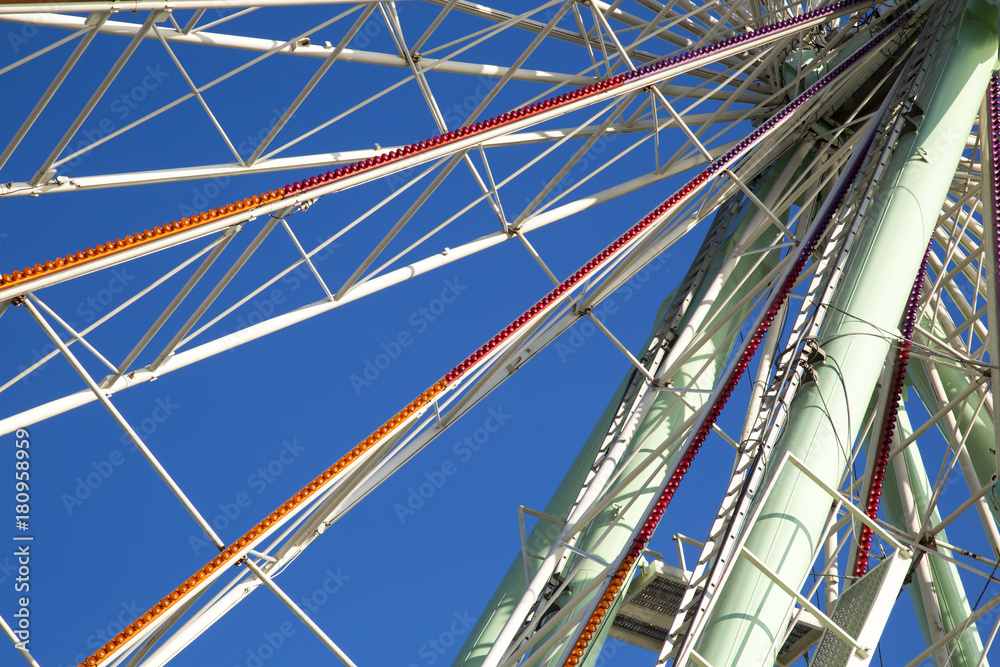 Fototapeta premium Riesenrad auf Kirmes/Jahrmarkt