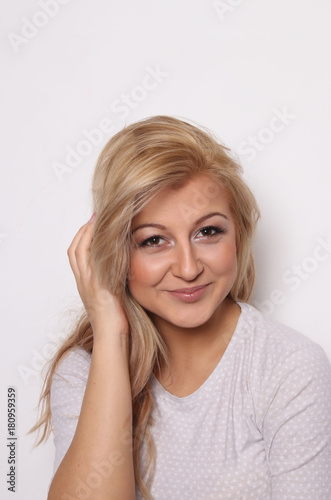 blonde woman portrait