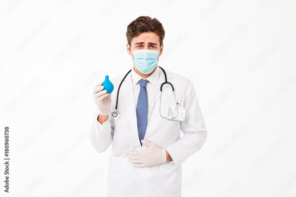 Close up portrait of a young male doctor Close up portrait of a young male doctor