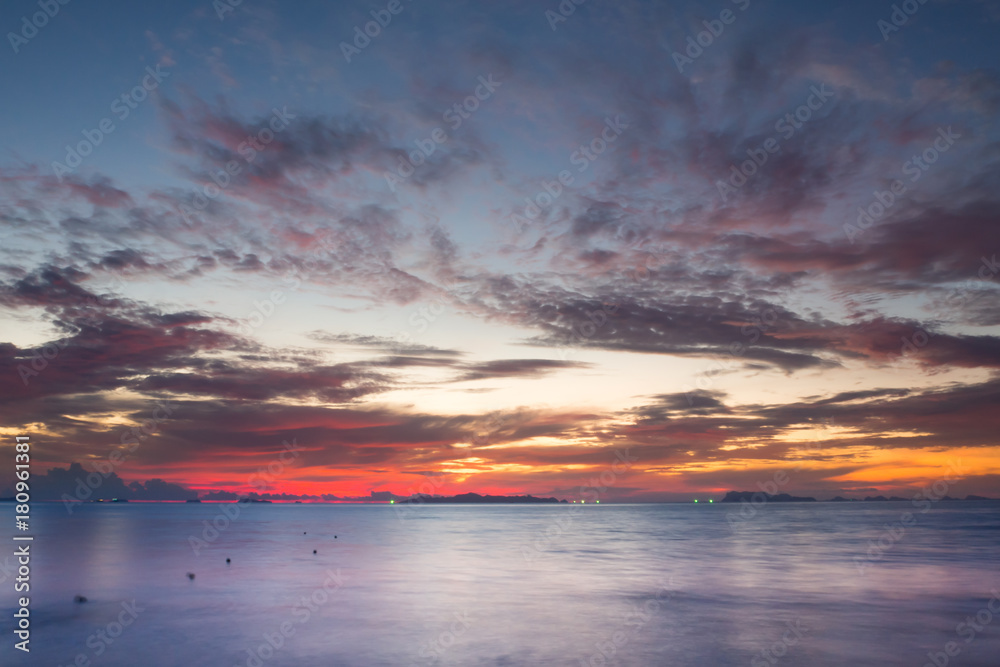 Sunset in Samui island 