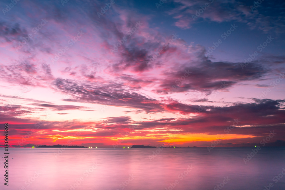 Sunset in Samui island 