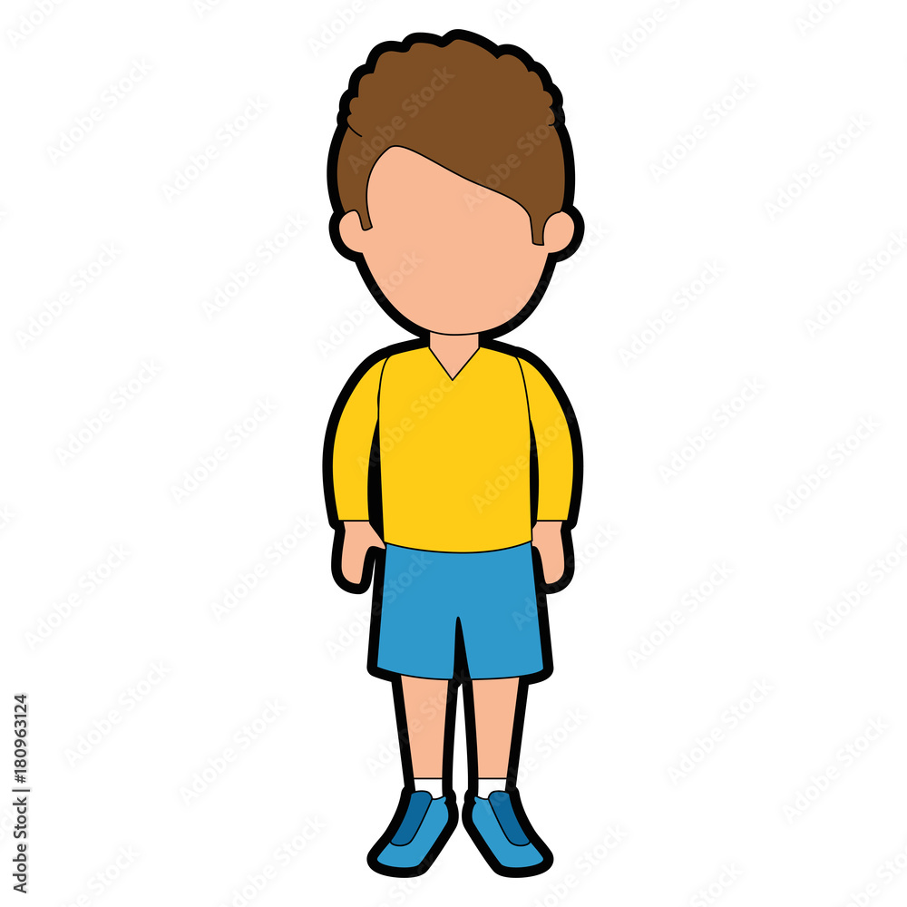 little boy student with uniform character little boy student with uniform character