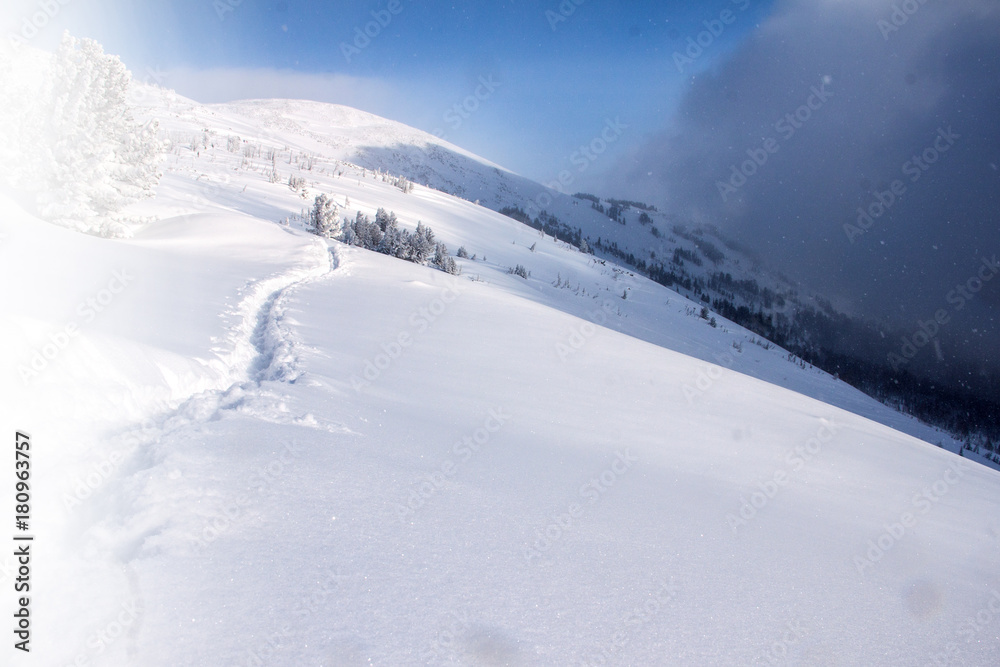 snowy mountain snowy mountain