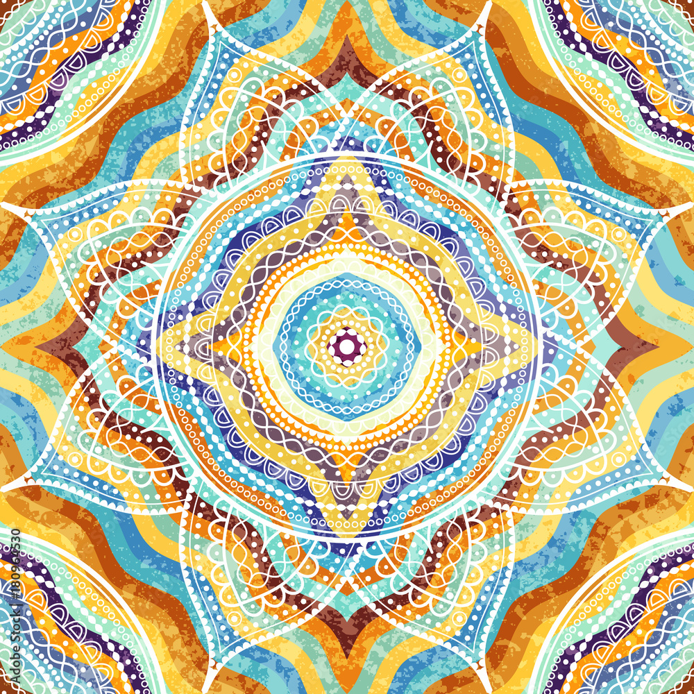 Vector square background. Mandala round decorative ornament pattern. Vector square background. Mandala round decorative ornament pattern.