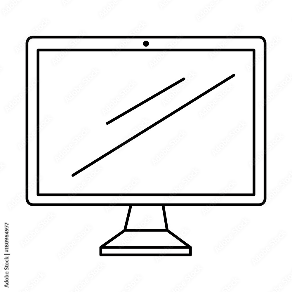computer display isolated icon computer display isolated icon