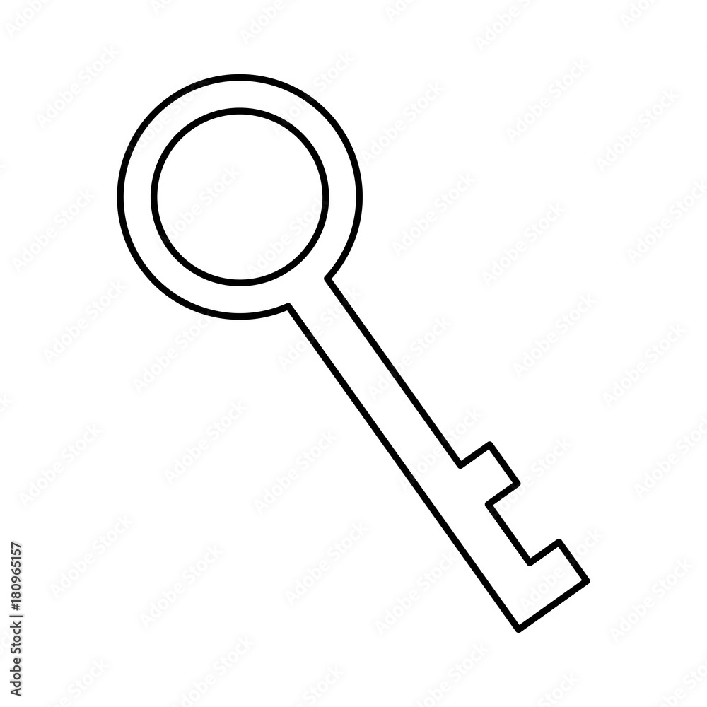 old key isolated icon old key isolated icon