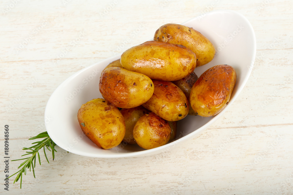 Young baked potato Young baked potato