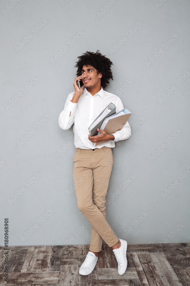 Full length portrait of a young afro american man Full length portrait of a young afro american man