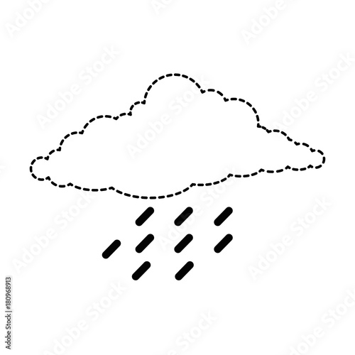 cloud sky silhouette with rain drops
