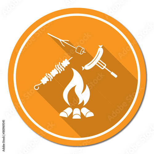 Grilled sausage, zephyr and  kebab icon