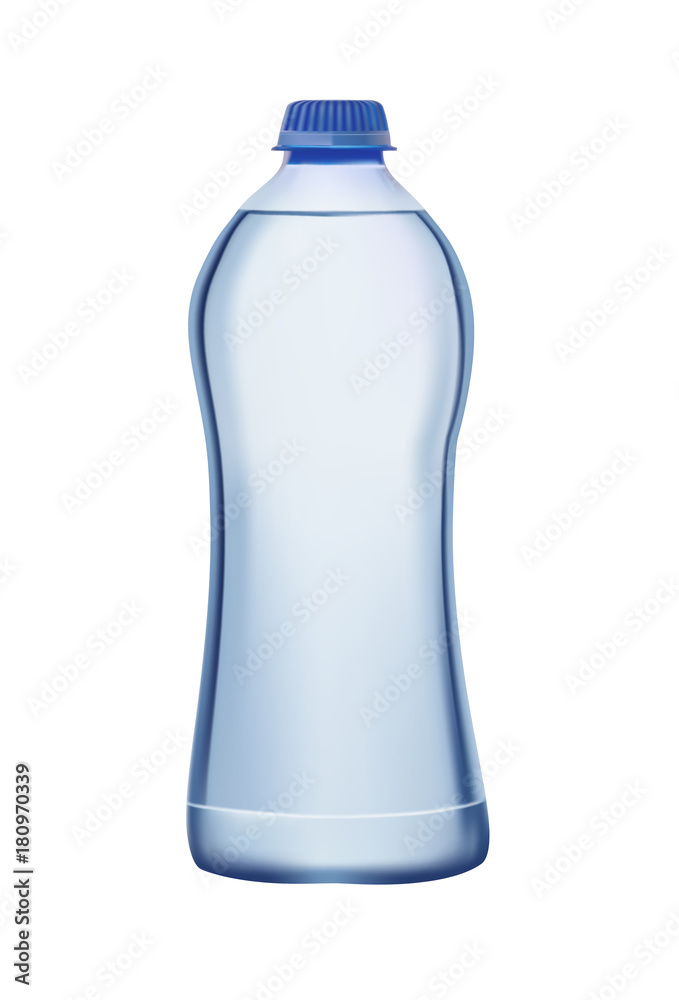 Plastic bottle of drinking water isolated on white Plastic bottle of drinking water isolated on white