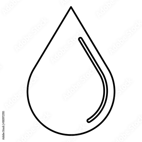 drop silhouette isolated icon