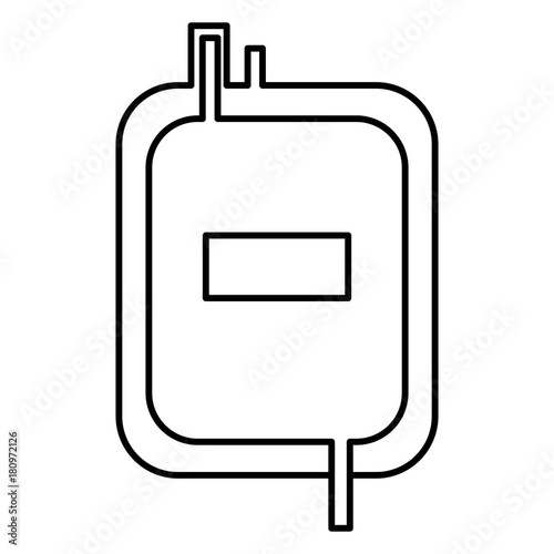 blood bag isolated icon