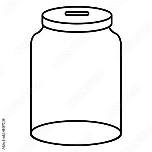 glass jar isolated icon © Gstudio
