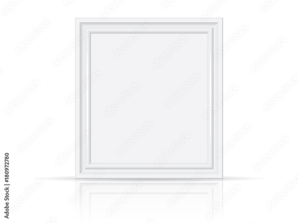 white wooden or plastic frame white wooden or plastic frame