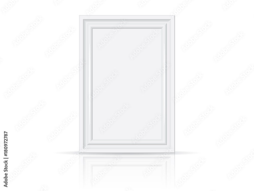 white wooden or plastic frame white wooden or plastic frame
