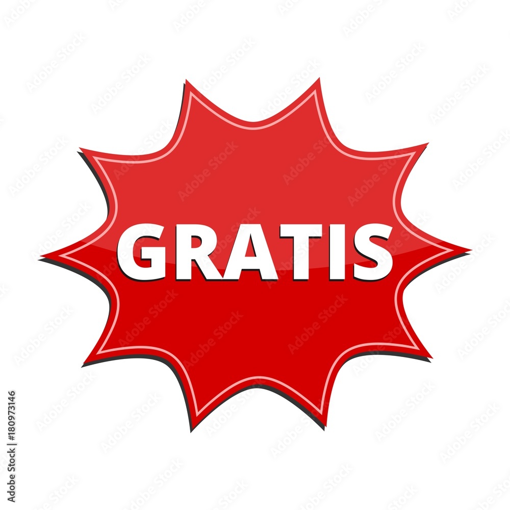 Gratis icon, Gratis sign Stock Vector