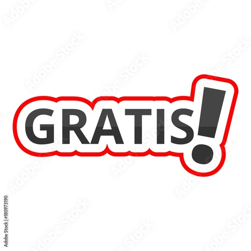 Gratis icon, Gratis sign