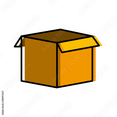 Cardboard box open