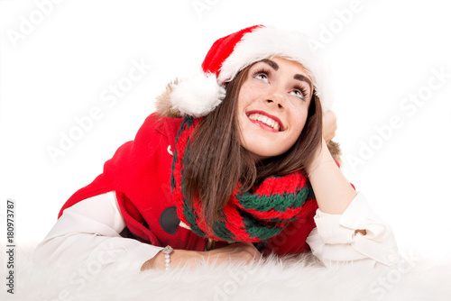 Girl in Christmas