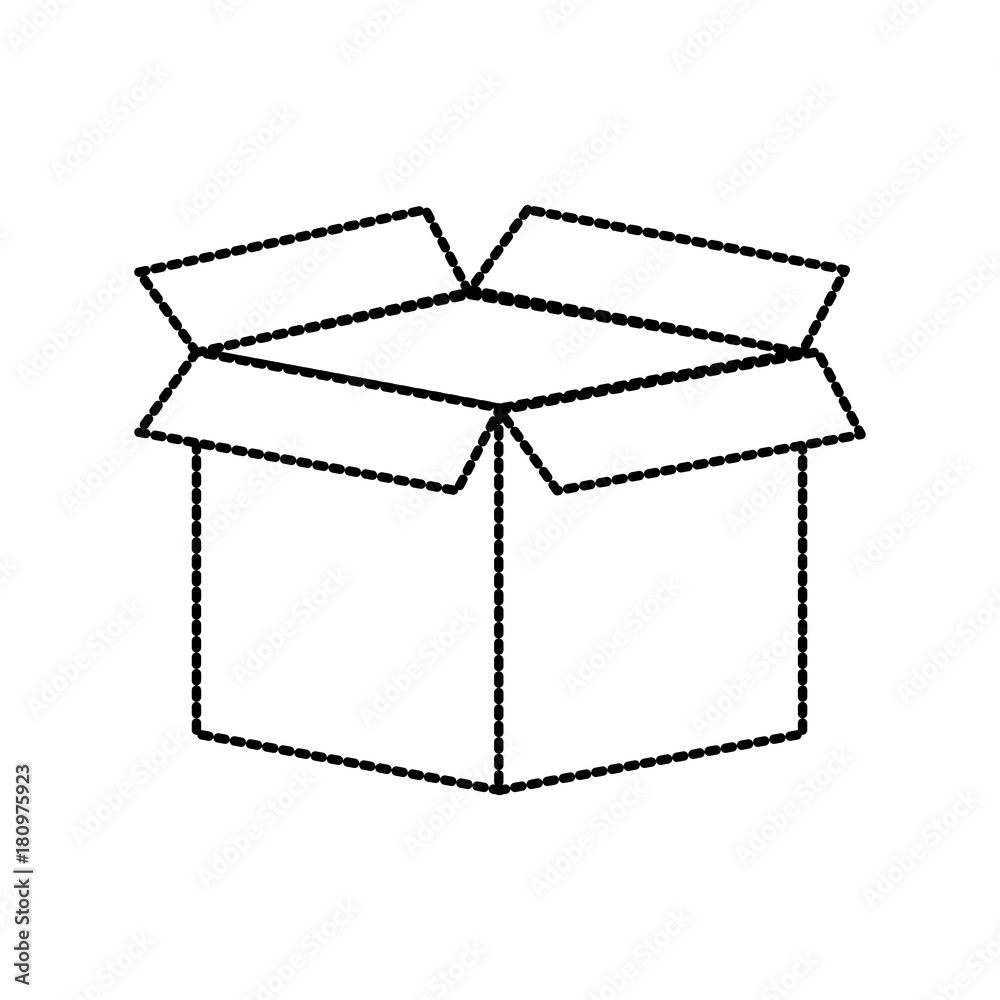 Cardboard box open Cardboard box open