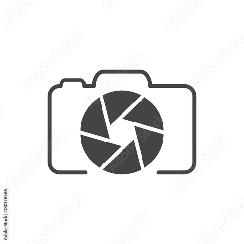Photo camera logo, icon