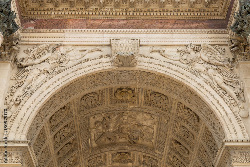 Detail of Arc de Triomphe Paris