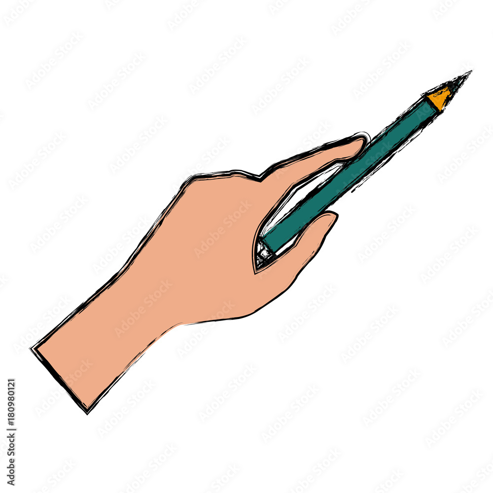 Hand holding a pencil Hand holding a pencil