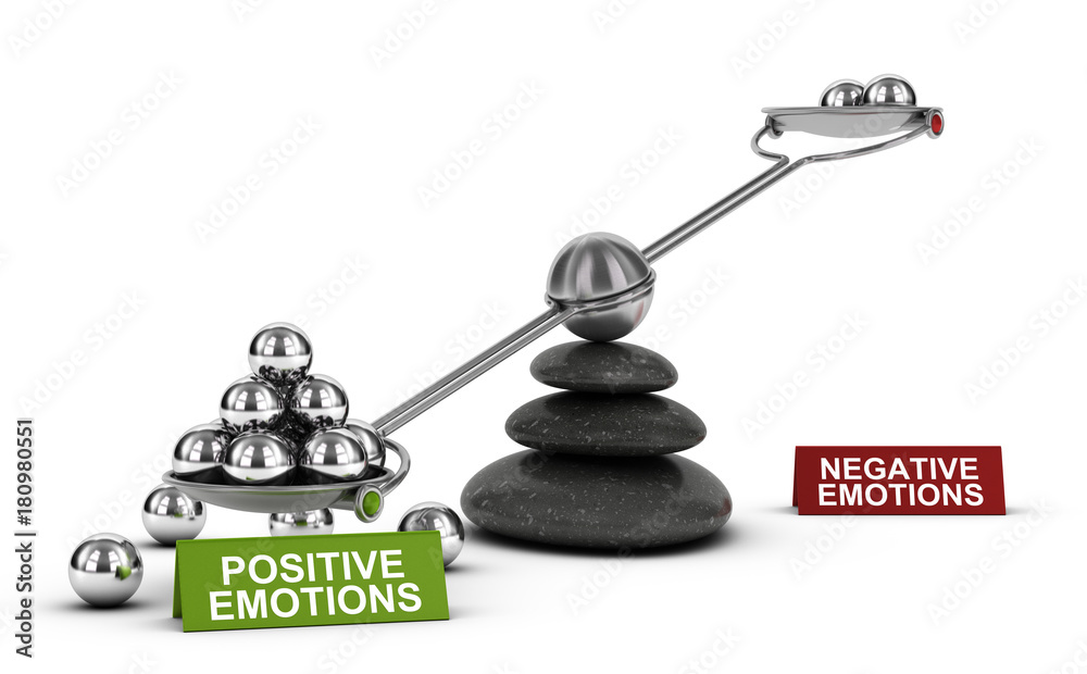 Positive Emotions and Healthy Emotional Well-being, Psychology Concept. Positive Emotions and Healthy Emotional Well-being, Psychology Concept.