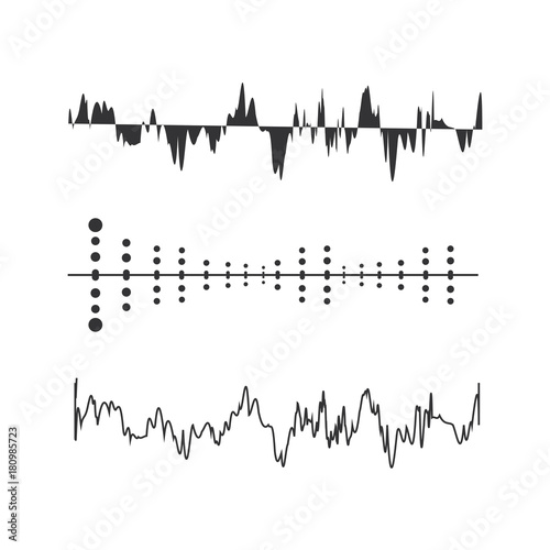 sound wave icon over over white background vector illustration