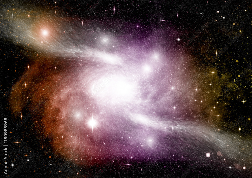 Fototapeta premium galaxy in a free space