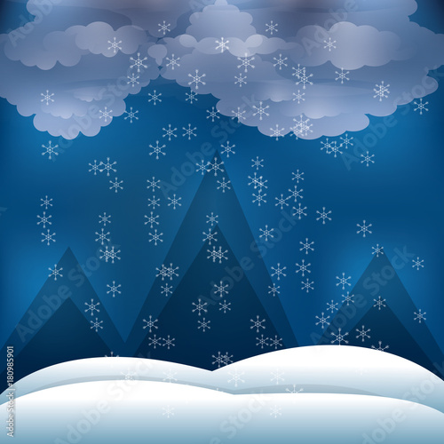 alps with snow icon colorful design vector illustration