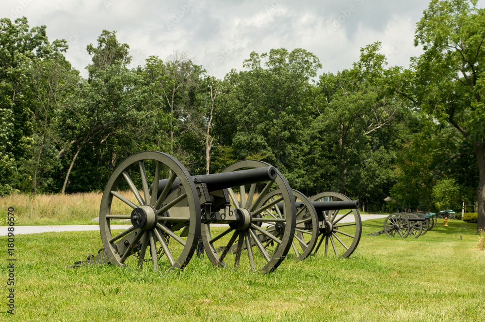 Historic Cannon Artillery Row