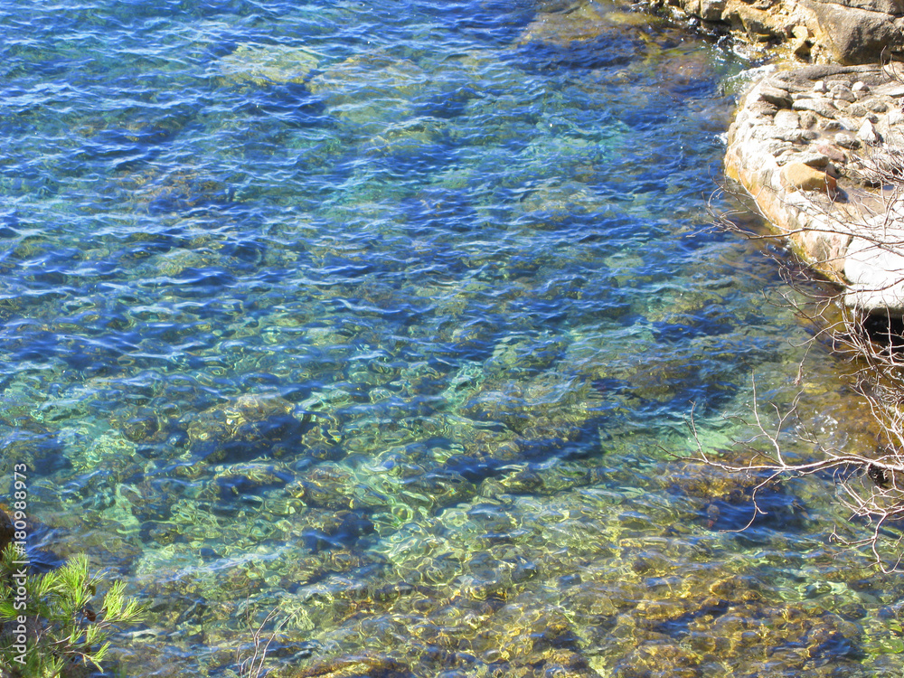 Beautiful sea shore and rocks in Costa Brava (Spain)