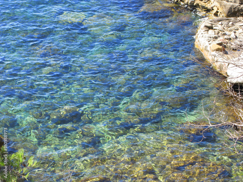 Beautiful sea shore and rocks in Costa Brava  Spain 