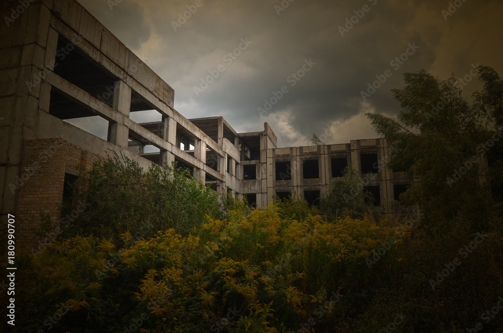 School. Urban decay. Kiev, Ukraine
