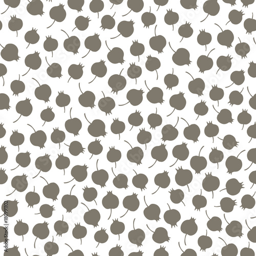 Seamless pattern withhand drawn berries. photo