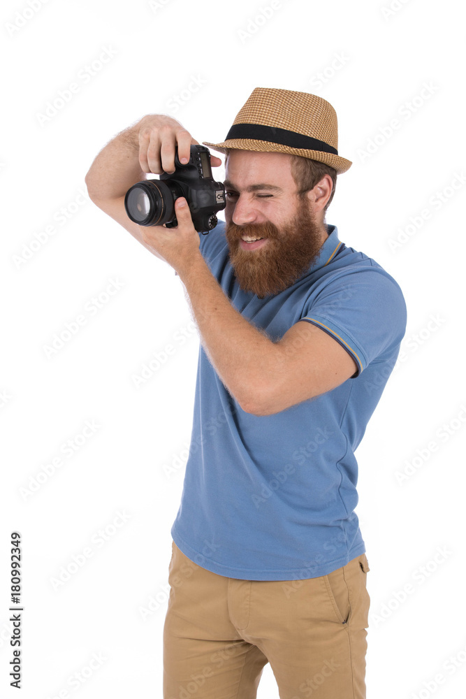 Smiling beard man Smiling beard man