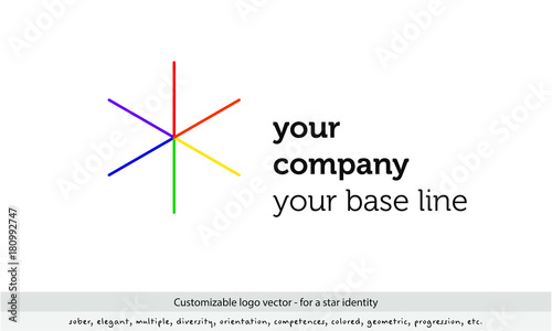 logo étoile multidirectionnel