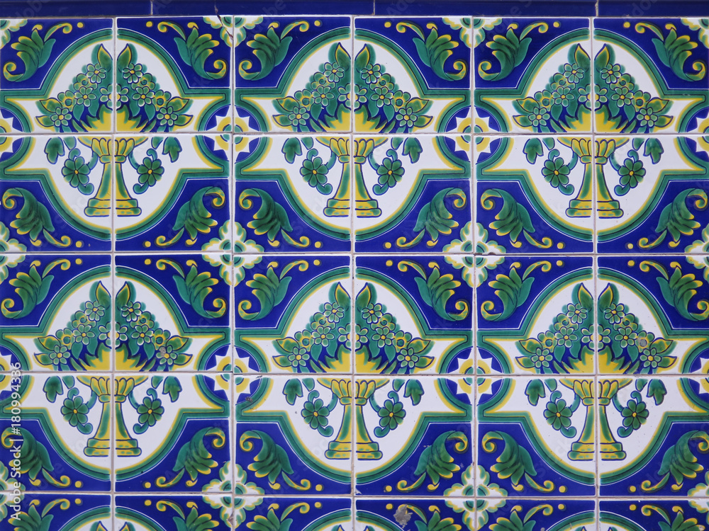 colorful ceramic tiles